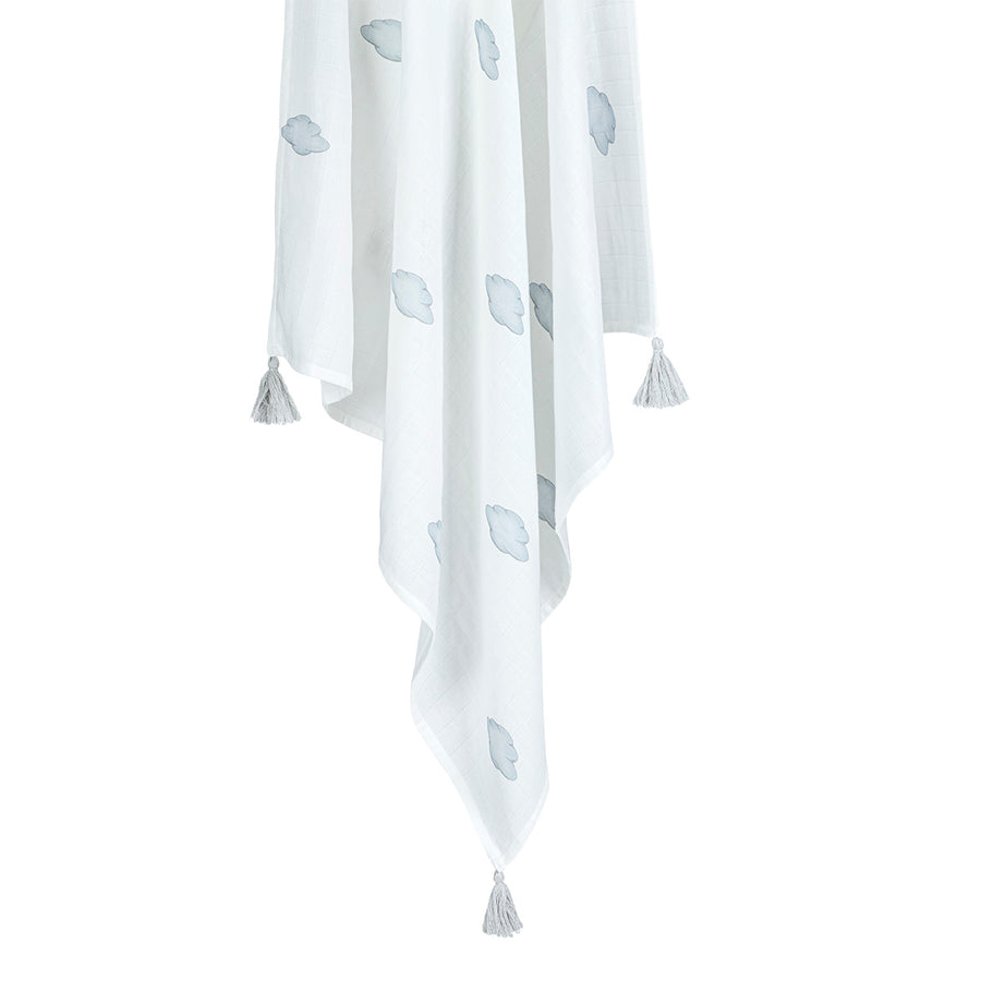 Muslin swaddle with tassels Clouds