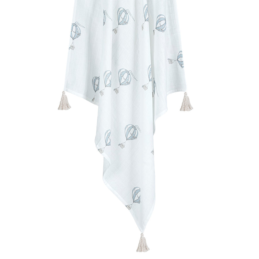 Muslin swaddle with tassels Balloons