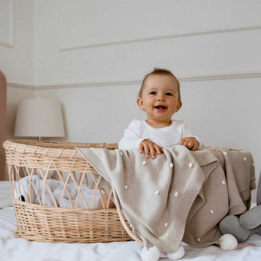 Close-up of soft organic cotton fabric used in Effiki baby gift set