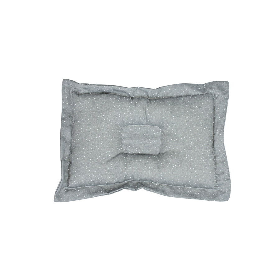 Ergonomic baby pillow Effiki gray dots