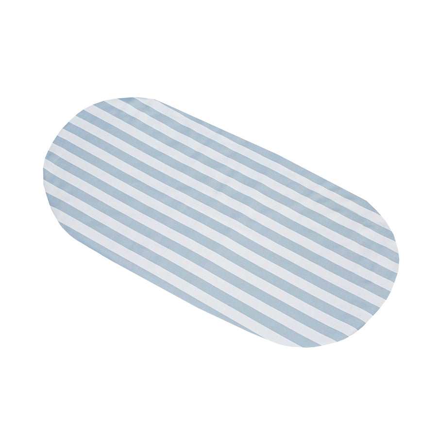 Bassinet crib sheet Effiki white and blue stripes