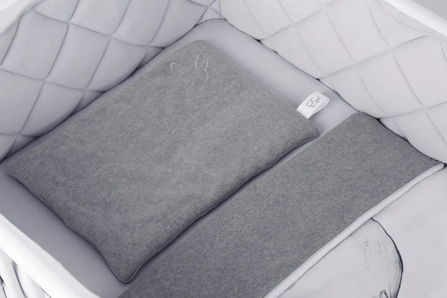 Effiki Pillow – Grey, for Stroller, Crib & Bassinet Effiki