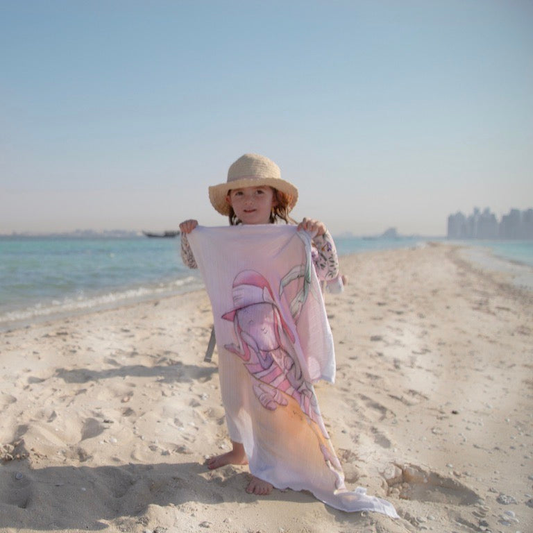 Bamboo swaddles 70x100 On the beach