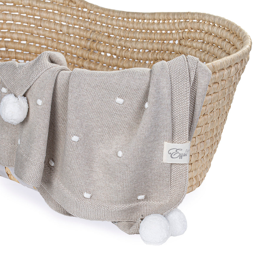 Effiki organic cotton gift set available in cream, dusty pink and beige