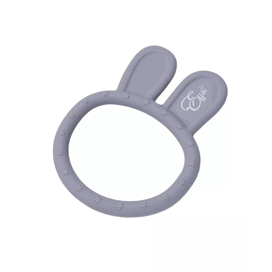 Silicone teether bunny Gray
